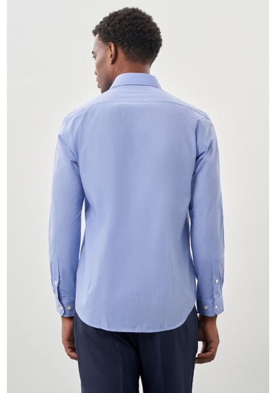 İmza Mavi Klasik Yaka Uzun Kol Cepsiz Slim Fit Basic Pamuklu Gömlek 1004255008 Açık Mavi İmza Mavi Klasik Yaka Uzun Kol Cepsiz Slim Fit Basic Pamuklu Gömlek 1004255008 Açık Mavi