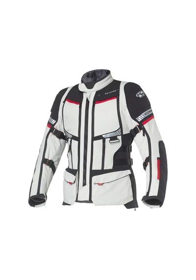 Clover Gts-5 Korumalı Motosiklet Montu Gri Siyah