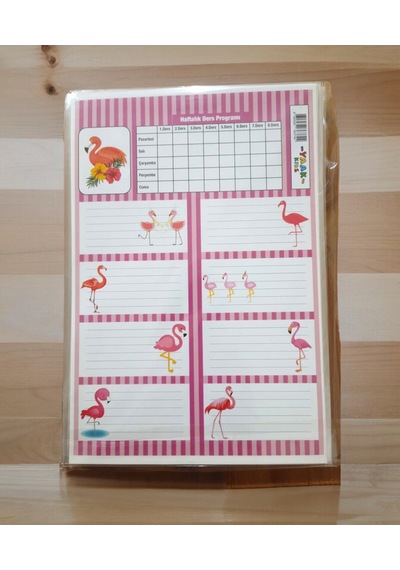 3 Sayfa Toplam 24 Adet Defter Kitap İsim Etiketi İsimlik 17