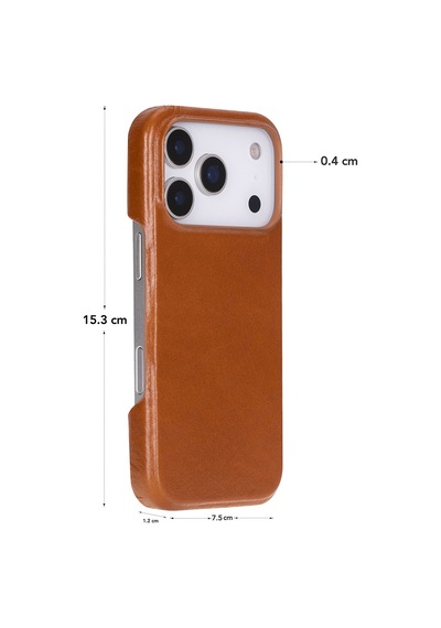 Apple İphone 17 Pro İçin, Hakiki Deri, El Yapımı Kılıf, Magsafe İle Uyumlu, İç Yüzeyi Kadife, Gölgeli Taba Diğer