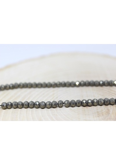 Pirit Taşı Rondela Faset Kesim 4*3Mm Dizi (544423592)