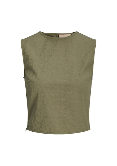 Jack & Jones Kadin Büzgülü Sirt Cut Out Detayli Bluz - Kaia 12253384 Aloe Yeşil
