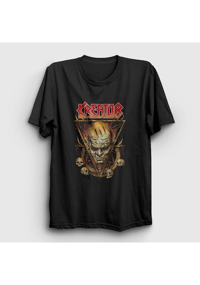 Presmono Unisex Mind Kreator T-shirt Siyah