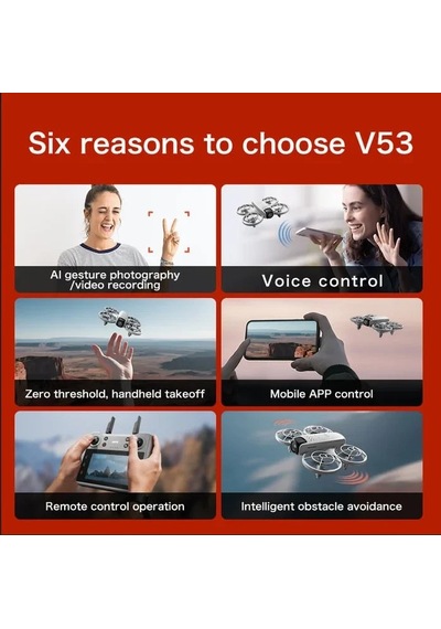 Özel Seri 4d-v53 Fotoğraf Çekim Dronu Oyuncak Eğlence Teknolojik