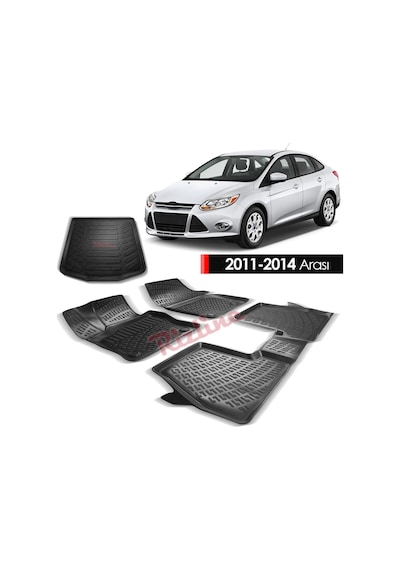 Ford Focus 3 Paspas Bagaj Havuzu Sedan 3D Rizline Set 2011-2014