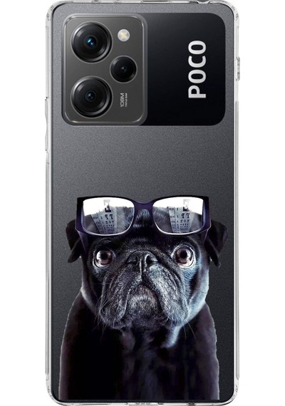 Xiaomi Poco X5 Pro İle Uyumlu 1mm Slim Fit Köpek 3 050f Baskılı Şeffaf Kılıf Şeffaf