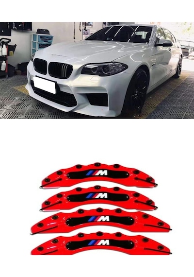 Bmw F10 ///m Kırmızı 17-18-19 Janta Uyumlu 4.lü Kaliper Kapagı