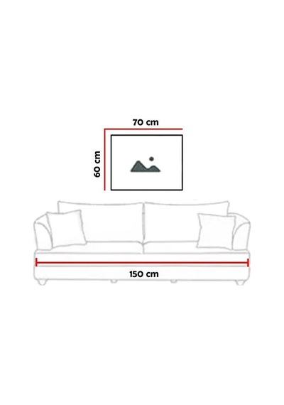 60 X 70 Cm Mavi & Mor Dalga Desenli Cam Tablo 4Mm Temperli Camdır (503300077)