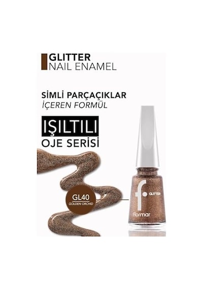 Yoğun Simli Şeffaf Oje - Glitter Nail Enamel - Gl040 Orchıd-8682536049955 Diğer
