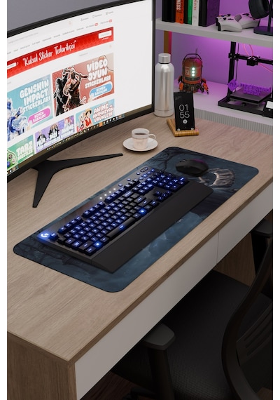 Bloodborne Kaymaz Dikişli Kauçuk Oyuncu Mousepad V2 - 70x30 Xl Gaming Mouse Pad Fare Altlığı