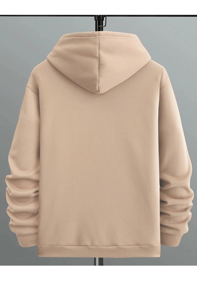 Uyguntarz Unisex Paris Baskılı Oversize Sweatshirt Bej