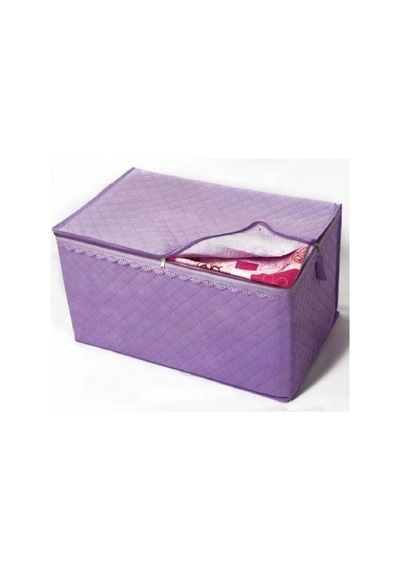 Divanev 3 Adet Extra Telalı Kaliteli Yorgan Hurcu & 30x22x18 Cm Ölçüde Hurç Lila Lila
