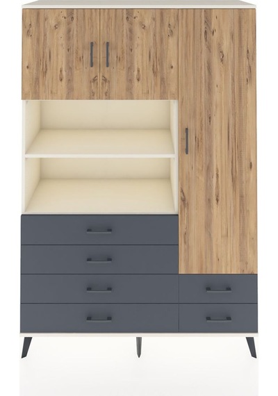 Hyperion Dolap 9 Raflı 6 Çekmeceli 3 Kapaklı 132x44x195 Aytaşı-çam/antrasit Atlas Çam/antrasıt Hyperion Dolap 9 Raflı 6 Çekmeceli 3 Kapaklı 132x44x195 Aytaşı-çam/antrasit Atlas Çam/antrasıt