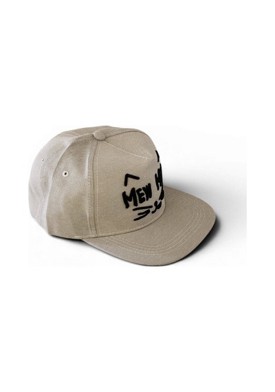 Hedea Minimal Script Bej Renkli Nakışlı Hip Hop Şapka