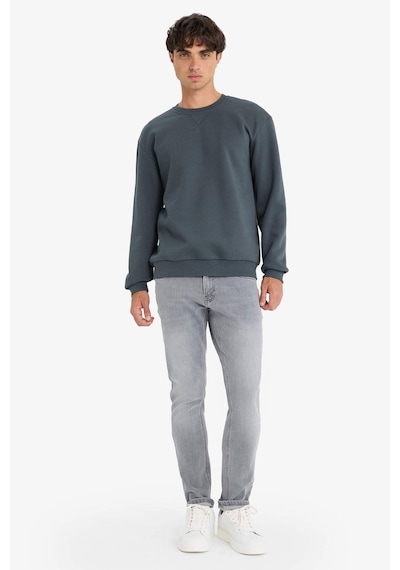Defacto Regular Fit Bisiklet Yaka Basic Düz Kalın Sweatshirt T3777az25auar184 Antrasit