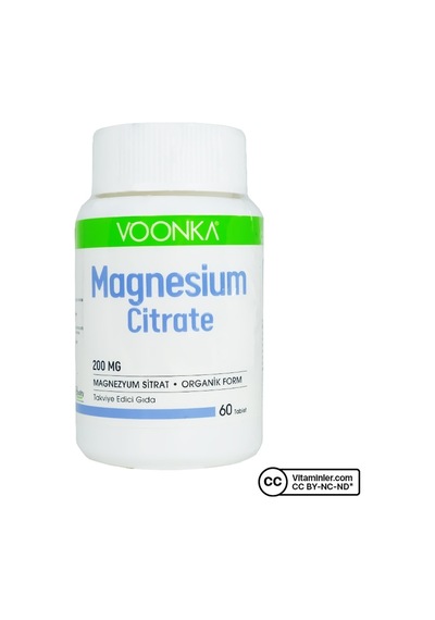 Voonka Magnesium Citrate 200 Mg 60 Tablet