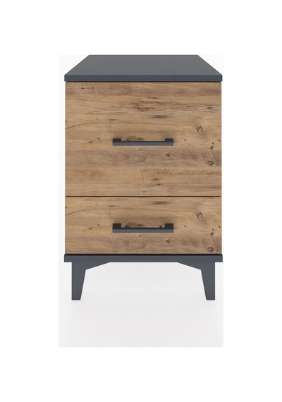 Hyperion Komodin 2 Çekmeceli 44x44x64 Antrasit-çam Antrasit