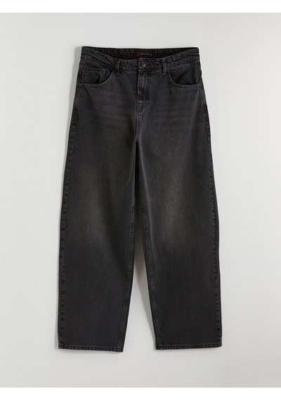 Lcw Jeans Siyah Süper Baggy Erkek Jean Pantolon