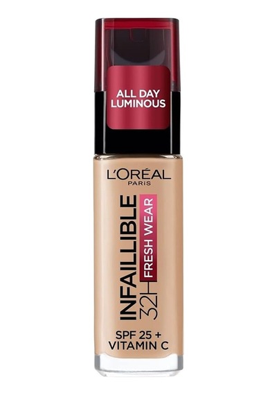 Infaillible 32 Saat Fresh Wear C Vitaminli Fondöten - 125 Natural Beige Belirtilmemiş