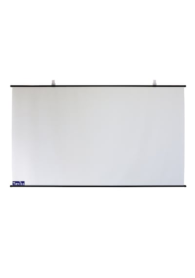 221x124 Cm Mat Beyaz-siyah Tripod Ayaklı Taşınabilir Ve Duvar Kul