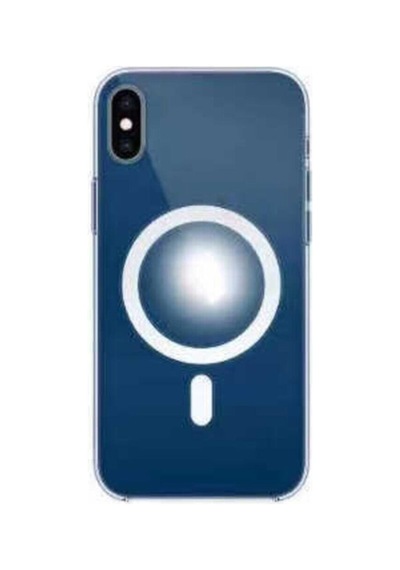 Apple iPhone Uyumlu Xs Magesafe Wireless Kılıf Köşe Korumalı Darbe Emici Şeffaf Sert Silikon R37057:no:7 Şeffaf
