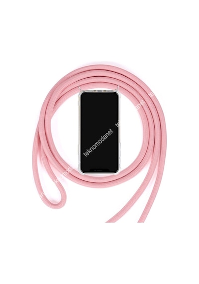 Teknomoda Samsung Uyumlu Galaxy A51 Seffaf Boyun - Omuz Askili Ipli Kilif 434986935