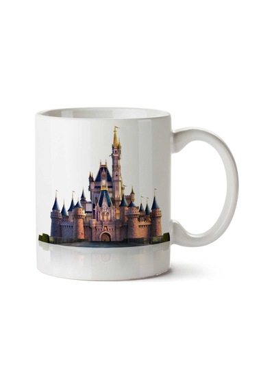Cinderella-castle-png İki Tarafı Baskılı Kupa Bardak Çok Renkli