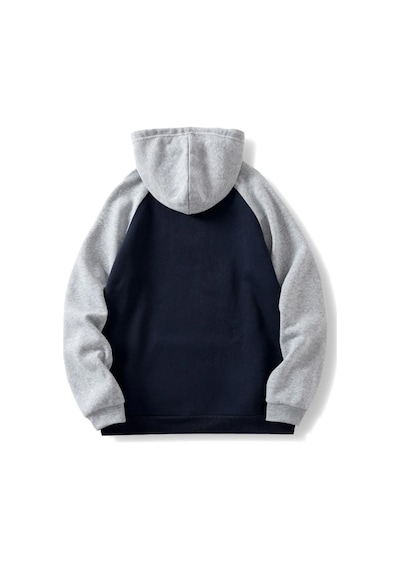 Altamira Unisex Siyah-gri Brooklyn 1898 New York Baskılı Oversize Kapşonlu Sweatshirt 001
