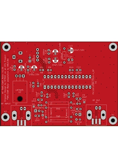 Swr-Watt Metre Qrp Power Swr Meter Frankenmeter Hf Devre Kartı