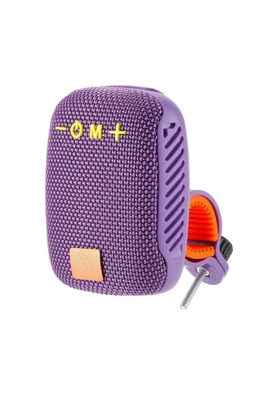Etashop Bisiklet Bluetooth Hoparlör Taşınabilir Su Geçirmez Çift Bağlantı Fm Radyo Mor