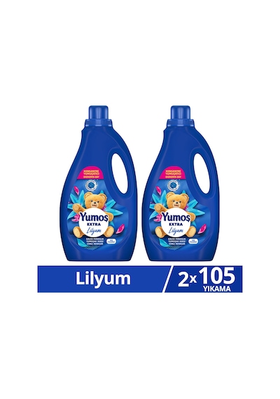 Yumoş Extra Konsantre Çamaşır Yumuşatıcısı Lilyum 105 Yıkama 2520ml X2 Diğer