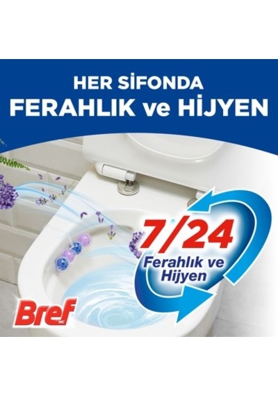 Lavanta Kokulu Katı Tuvalet Bloğu 2'li Temizlik Ve Ferahlık