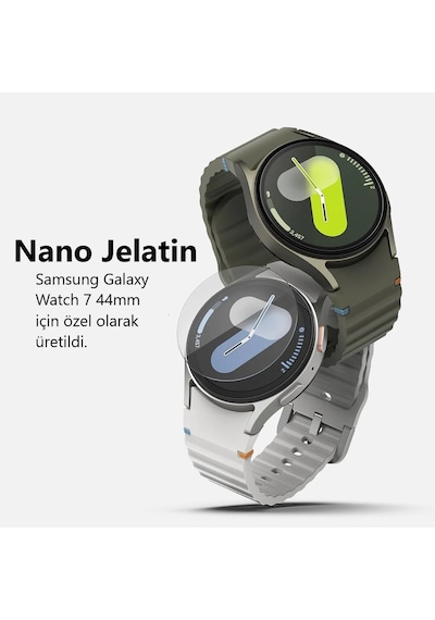 Samsung Galaxy Watch 7 44mm Uyumlu 3 Adet Şeffaf Ekran Koruyucu