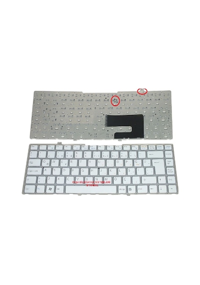 Sony Uyumlu Vaio Vgn-fw11er, Vgn-fw11j, Vgn-fw11l Klavye Beyaz Tr