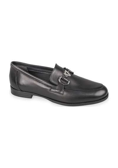 Oxford Klasik Kadın V49707 Valleverde Calz.donna Scarpa Nappa Nero Siyah