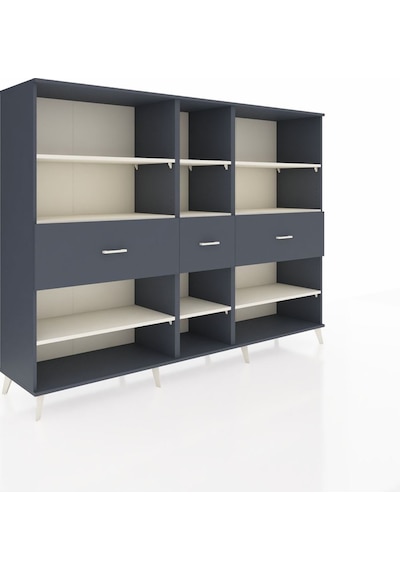 Hyperion Dolap 9 Raflı 3 Çekmeceli 220x44x163 Antrasit-aytaşı/an Antrasit-aytaşı/antrasit Hyperion Dolap 9 Raflı 3 Çekmeceli 220x44x163 Antrasit-aytaşı/an Antrasit-aytaşı/antrasit