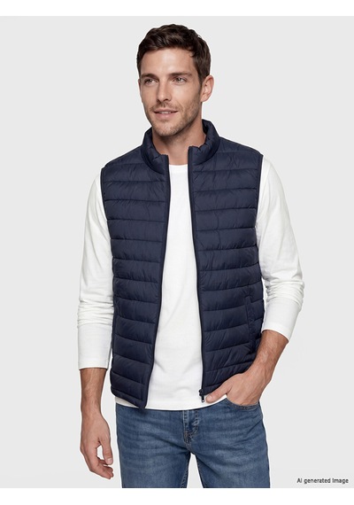 Lcwaıkıkı Classic Lacivert Regular Fit Dik Yaka Erkek Şişme Yelek