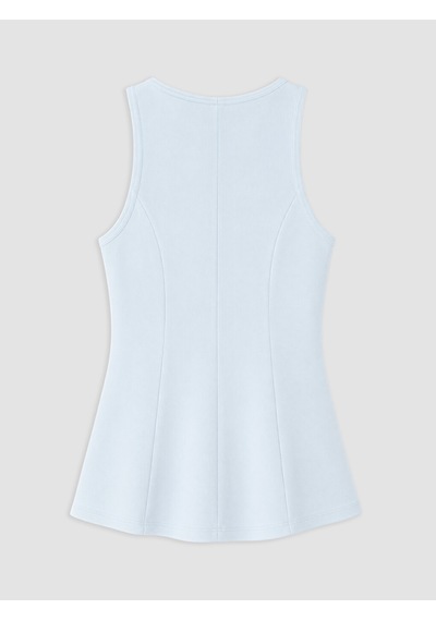 Lcwaıkıkı Petite Mavi Bisiklet Yaka Peplum Bluz
