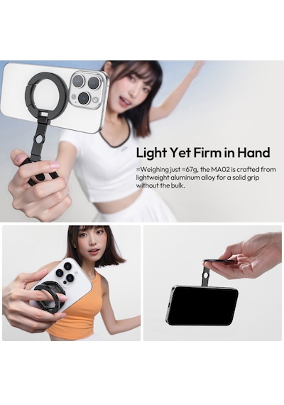 Ulanzi Maglock M067 Manyetik Telefon Standı 360 Ayarlanabilir Ve Tripod Uyumlu Tasarım