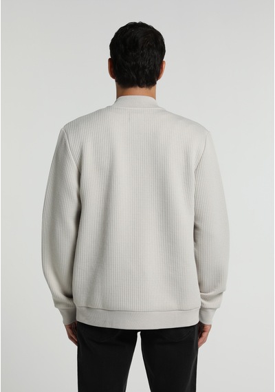 Colin's Colins Slim Fit Fermuarlı Erkek Taş Ceket Cl1081467 Q1.v2 Stn