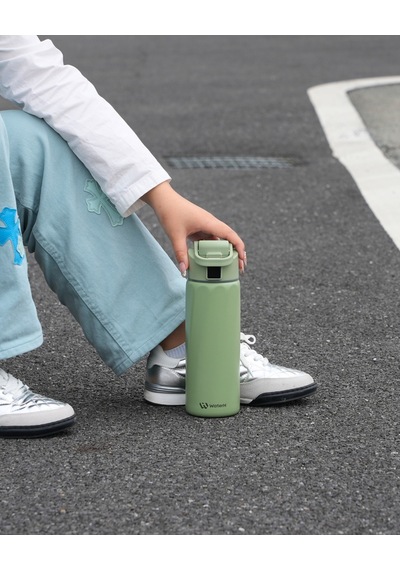 Waterh Boost Akıllı Termos Hidrasyon Takibi Yapan, Yalıtımlı 0.95 L / 32oz Akıllı Şişe Yeşil