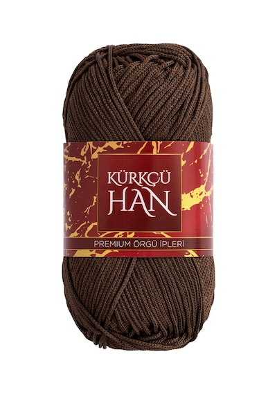 Stil Makrome 3 Mm 100 Gr 100 M Polyester Makrome Parlak Örgü Ve Çanta İpi - Çikolata Kahvesi