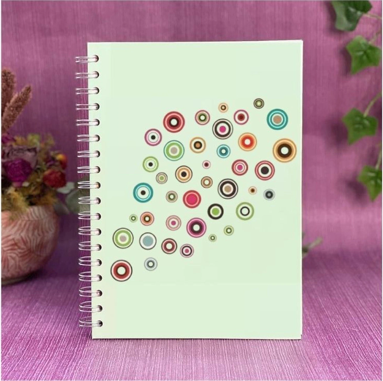2 Adet Defter Sticker,laptop Sticker Geometrik Halkalı Pvc 48x33x0,5cm