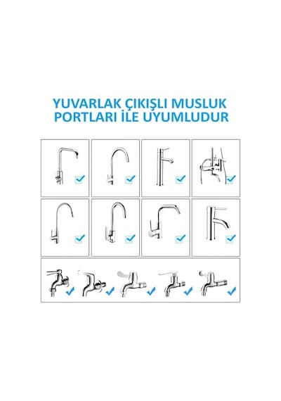 Bga Setsuyaku 360 Oynar Başlıklı Su Tasarruflu 3 Fonksiyonlu Mutfak Lavabo Başlığı Hareketli