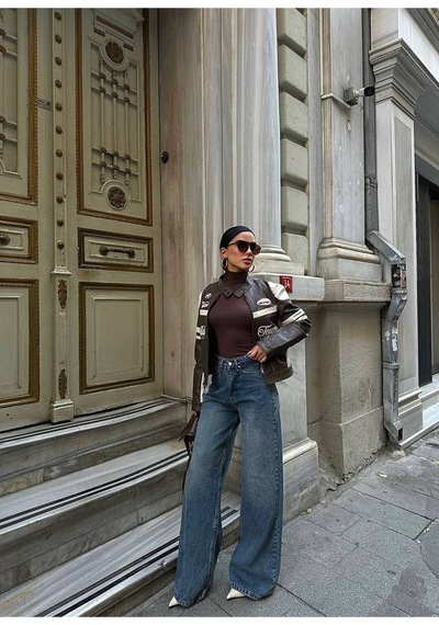 Meecy Tint Yeşili Kadın Wide Leg Jean Yüksek Bel Palazzo Likralı Esnek Kot Pantolon Mavi Mavi Meecy Tint Yeşili Kadın Wide Leg Jean Yüksek Bel Palazzo Likralı Esnek Kot Pantolon Mavi Mavi