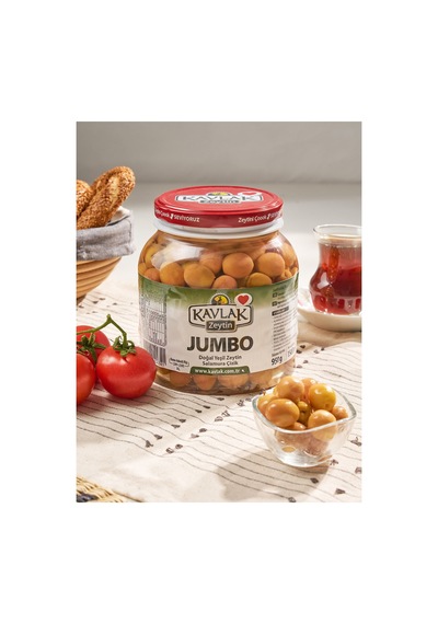950 Gr Pet Jumbo Çizik Yeşil Zeytin