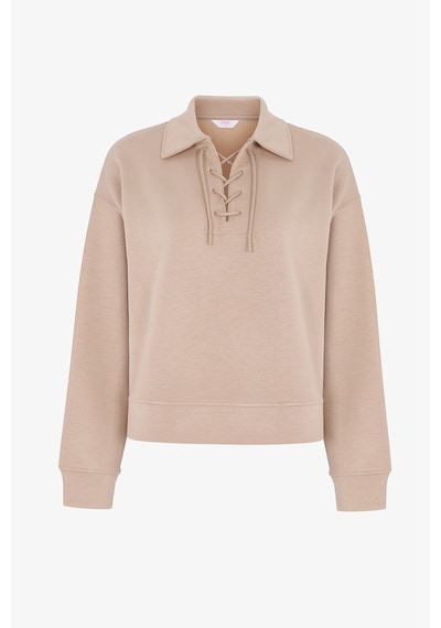 Penti Bej İpeksi Dokunuş Silky Touch Bağcıklı Uzun Kollu Sweatshirt