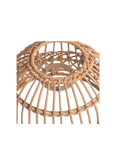Suntek Magideal Rustik Rattan Örgü Retro Avize Işık Kapağı Ev Sarı