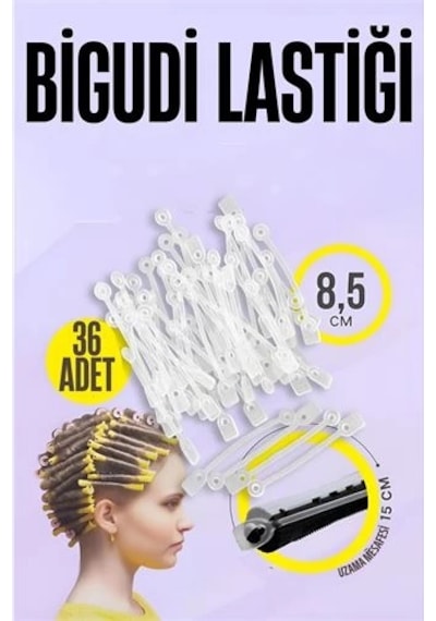 Mey İthalat Bigudi Lastiği Perma Lastikleri 36 Adet