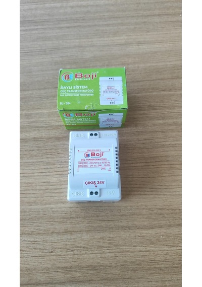 Boji Elektronik Raylı Sistem Güç Transformatörü 24w Bj-024 230v - 24v / 15v Bakır Sargılı